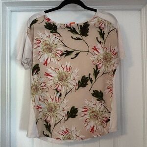 Joe Fresh Pink Floral Tee ,medium